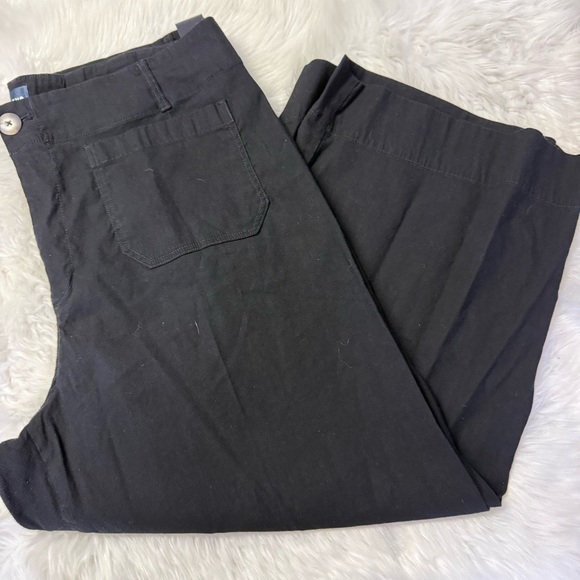 Maeve The Colette Wide Leg Pants Black Size 18 High Rise - Picture 4 of 8